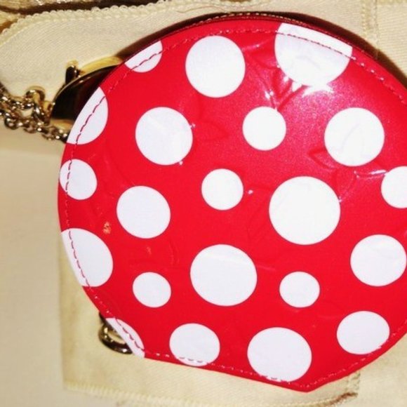 LOUIS VUITTON x YAYOI KUSAMA 'Chapeau Polka Dots' (Red) Monogram Coin Purse NIB! - Picture 8 of 16